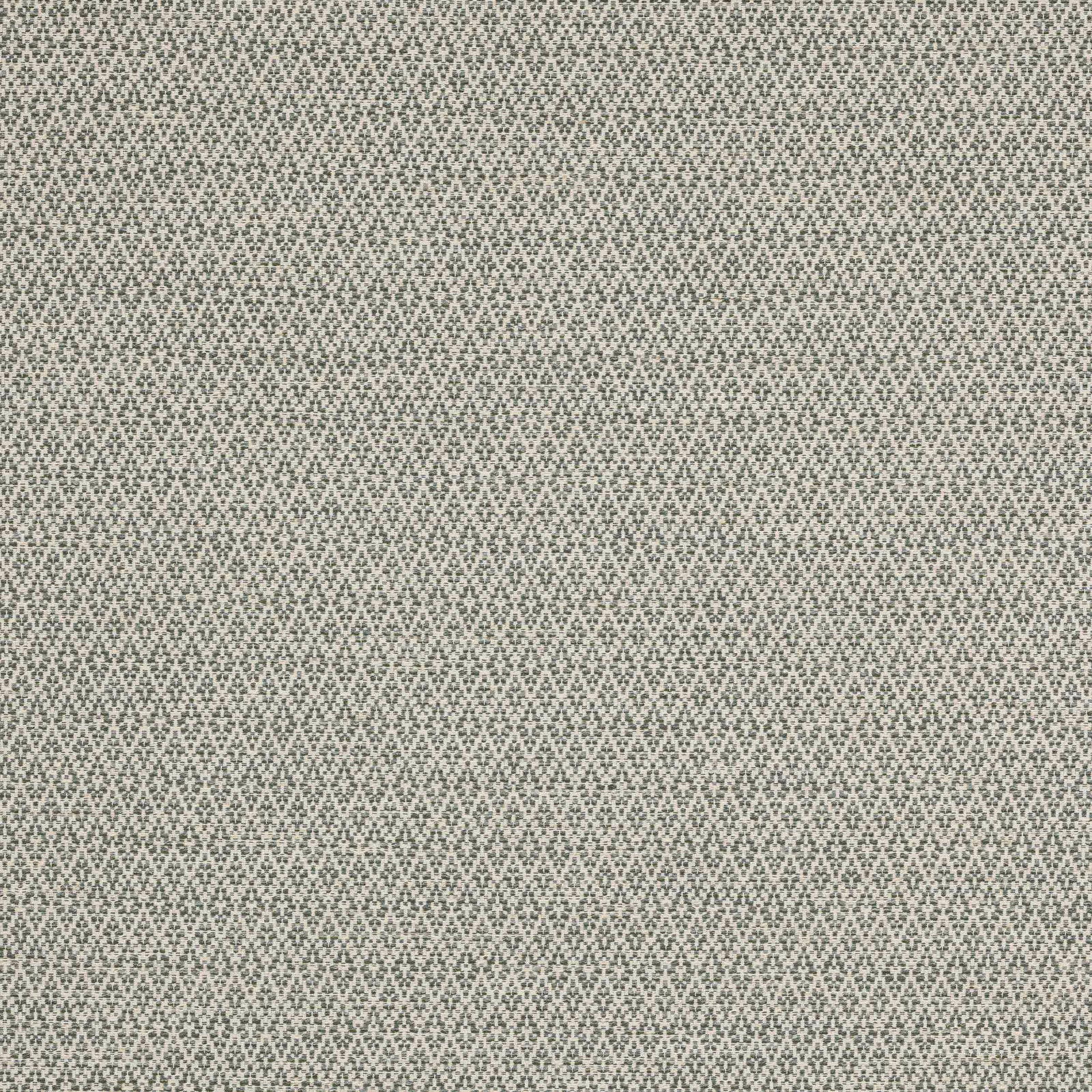 Small geometric woven fabric in muted sage green with pale textured ground