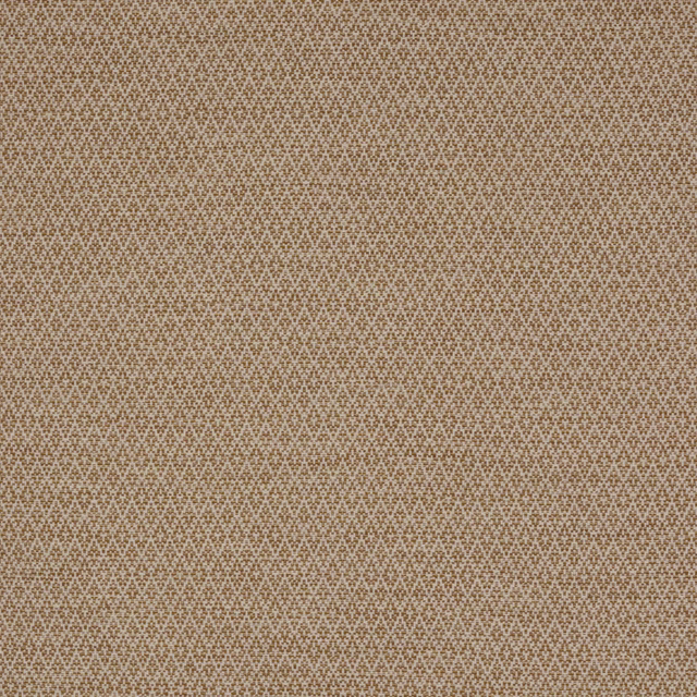 Small geometric ochre and tan woven fabric with a fine textured surface