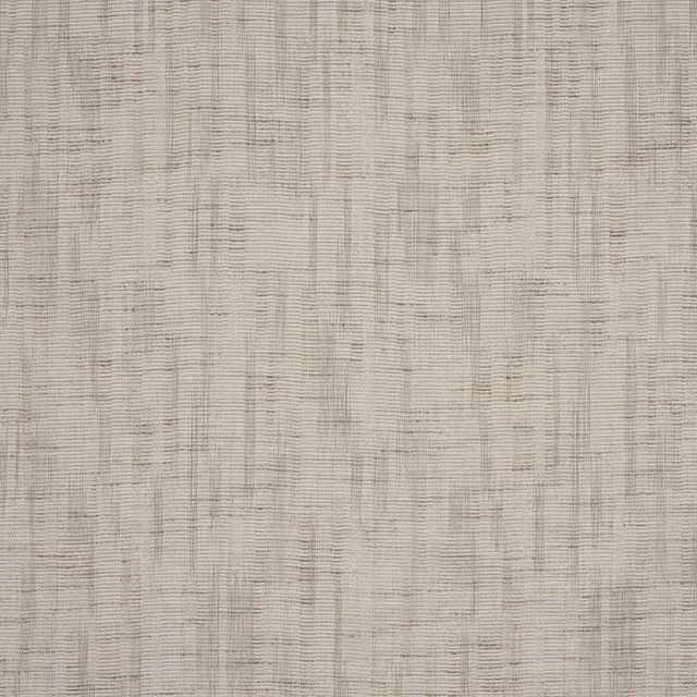 Close-up of a textured sandy beige woven fabric with fine vertical striations