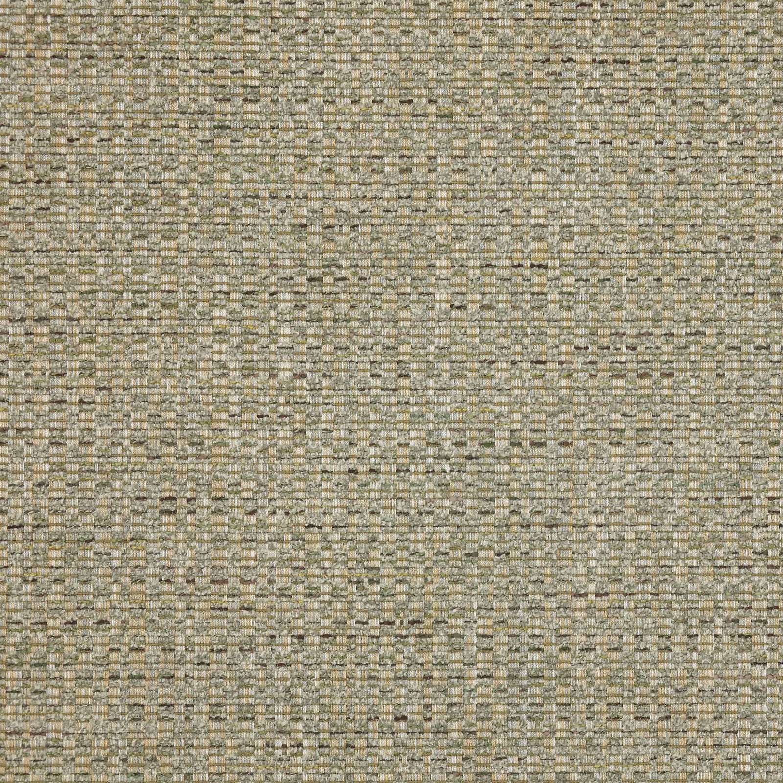 Close-up of a soft moss green woven fabric with a fine speckled texture