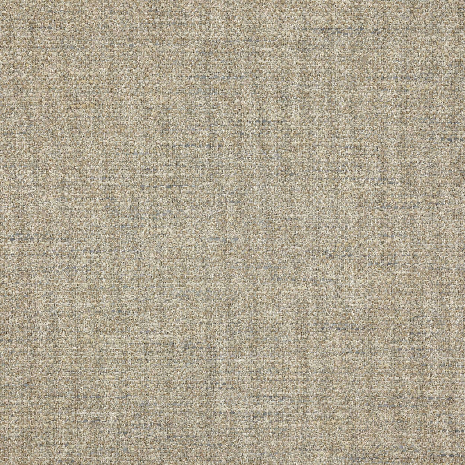 Close-up of a softly speckled warm beige woven fabric with a natural textured finish