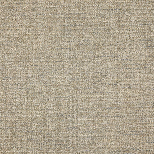 Close-up of a softly speckled warm beige woven fabric with a natural textured finish