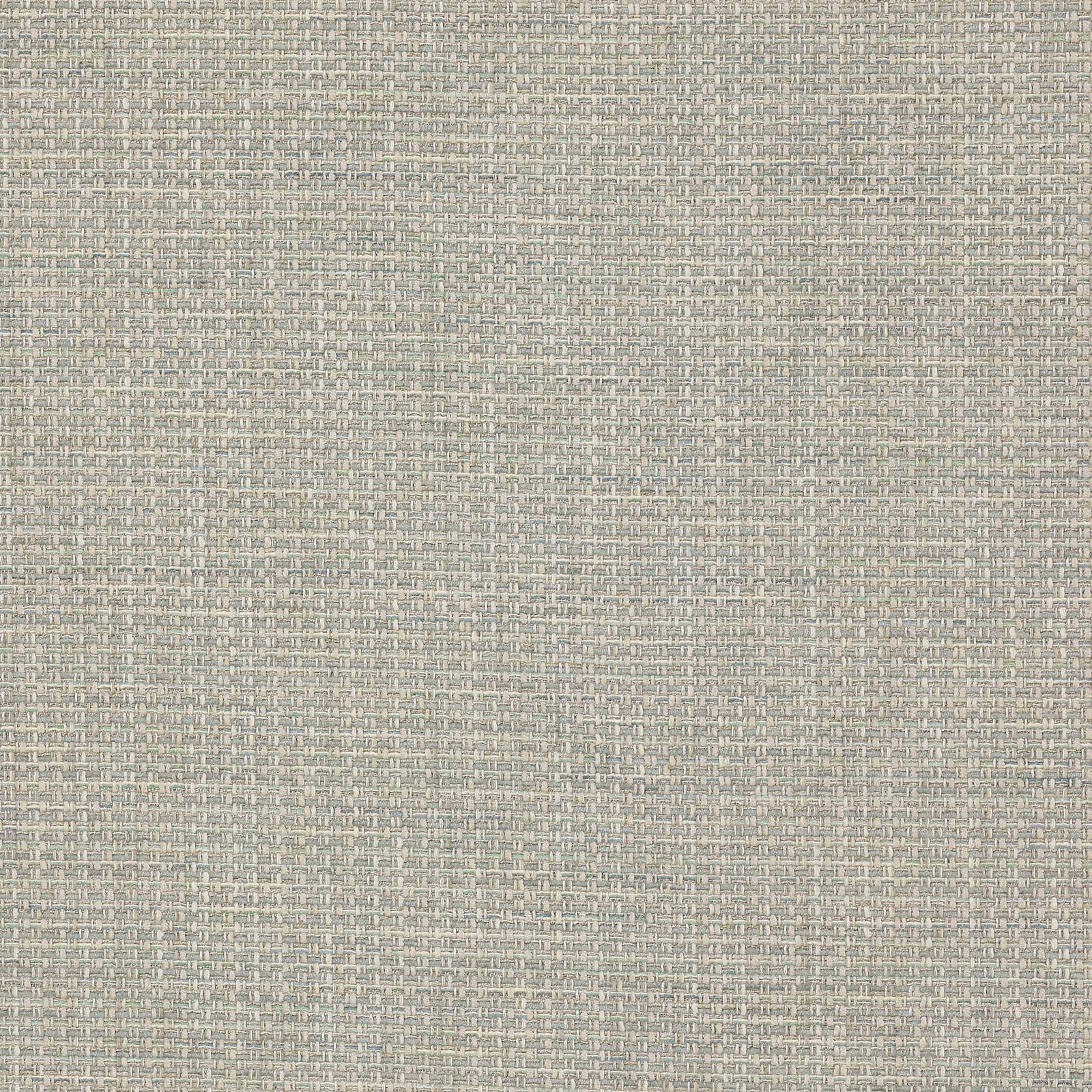 Close-up of a soft muted blue basket weave fabric with fine tonal texture