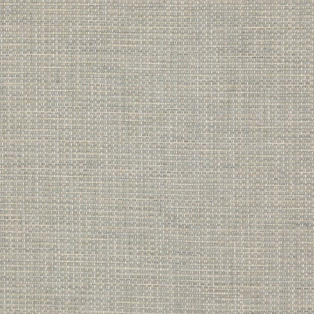 Close-up of a soft muted blue basket weave fabric with fine tonal texture