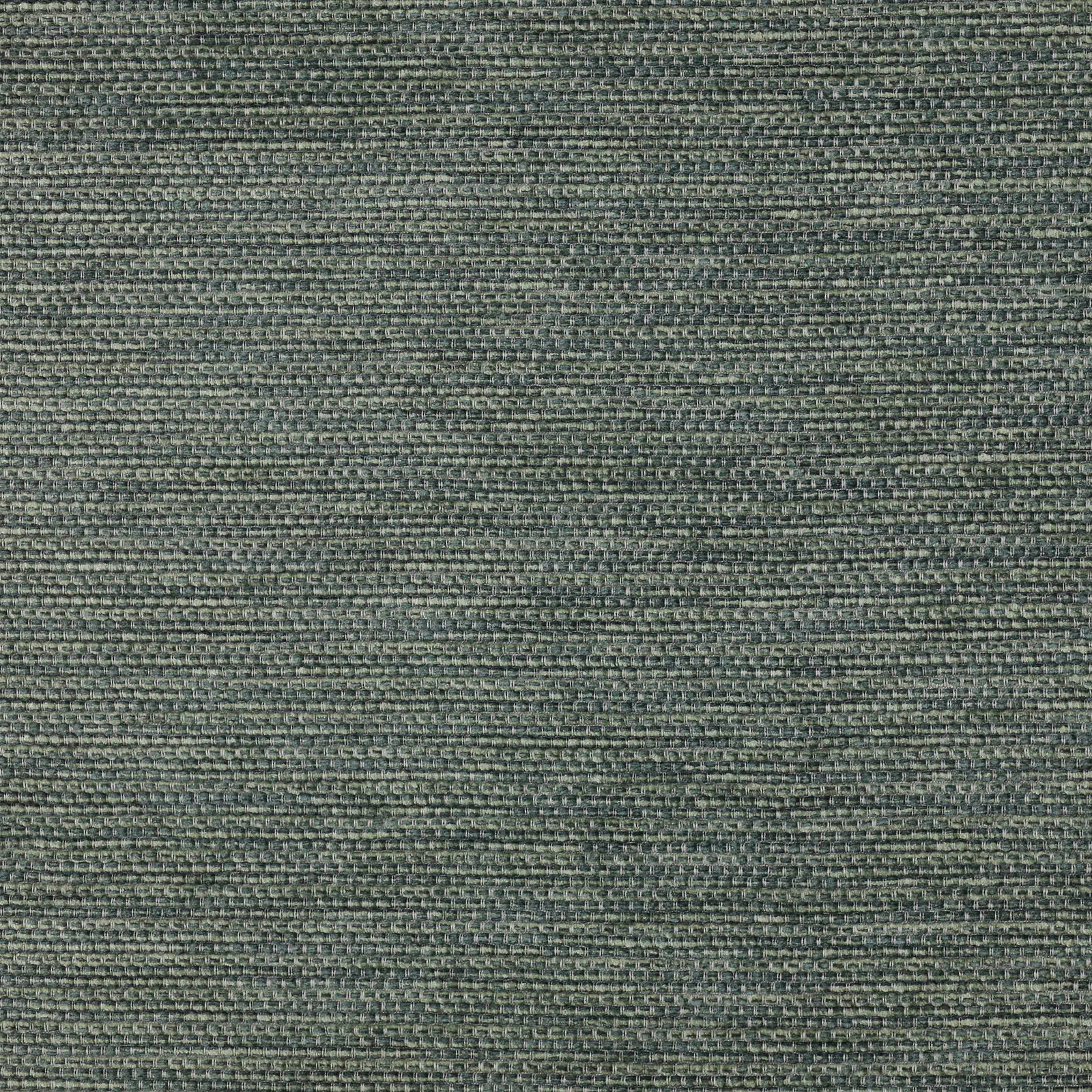 Close-up of muted forest green woven fabric with fine horizontal texture