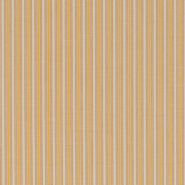 Fine yellow and neutral pinstripes on a pale woven linen ground