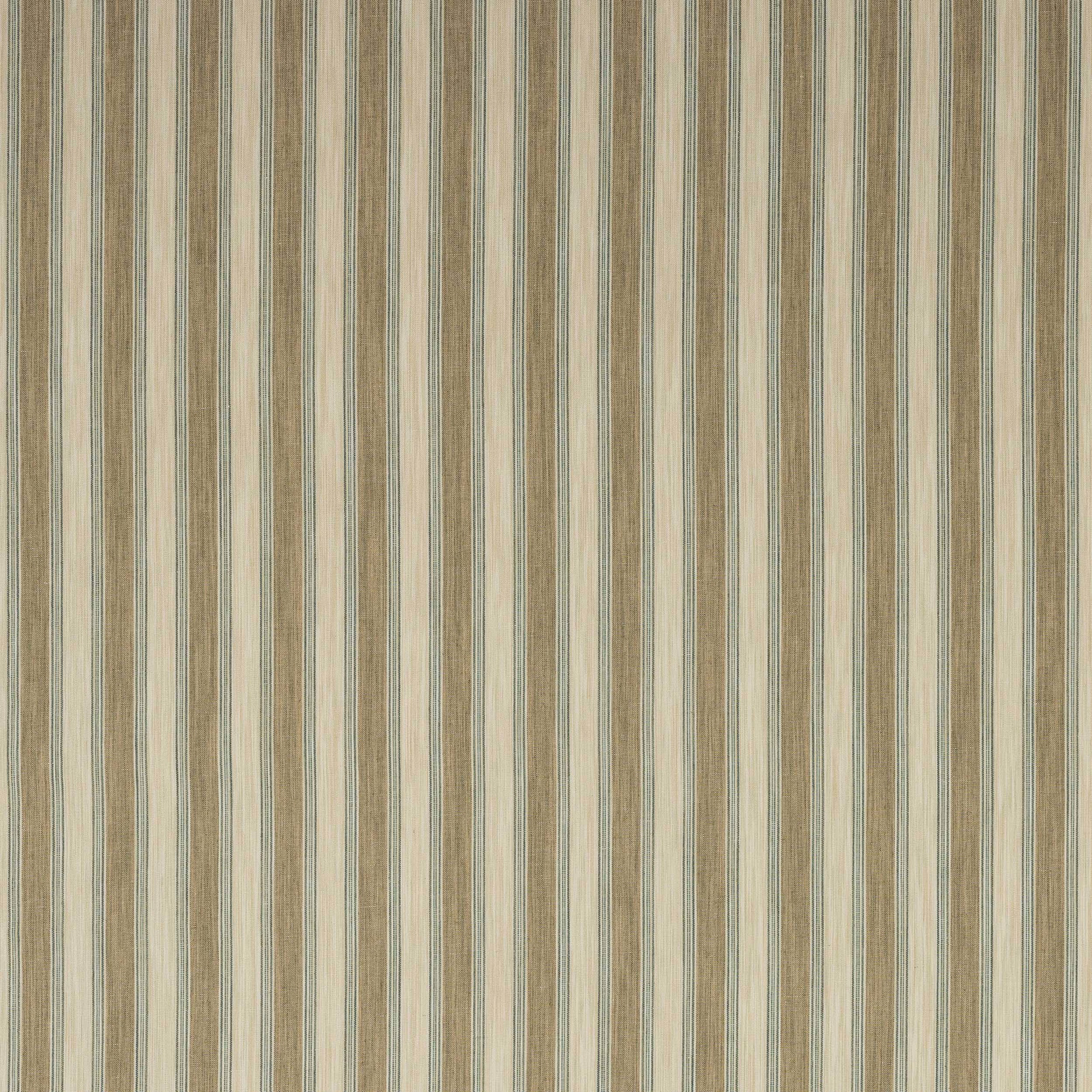 Stone beige and taupe vertical stripe fabric with fine woven texture