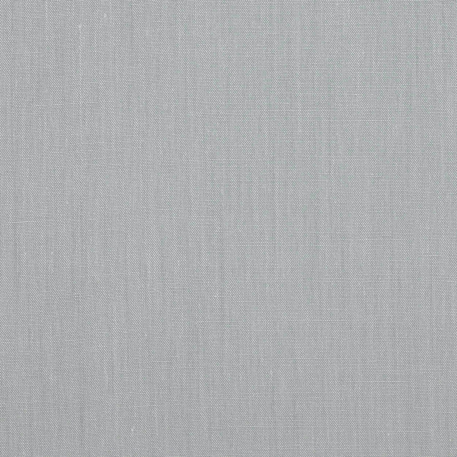 Pale aqua linen swatch with a fine plain weave and matte texture