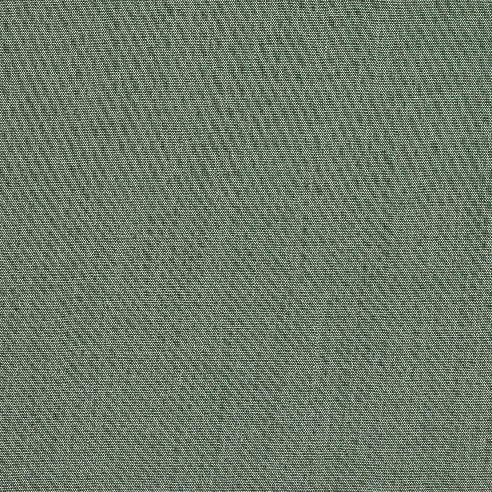 Muted juniper green linen swatch with a fine natural weave
