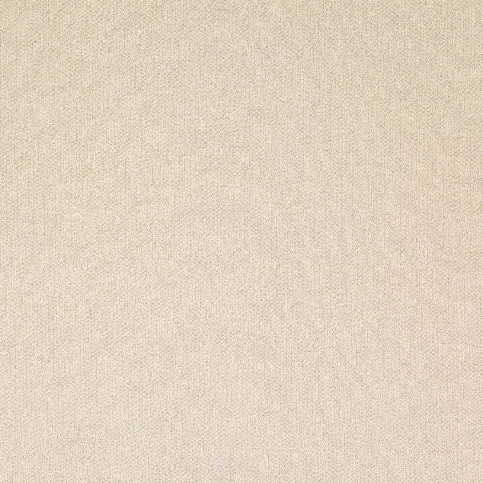 Close-up of a soft warm cream plain linen-blend fabric with fine texture