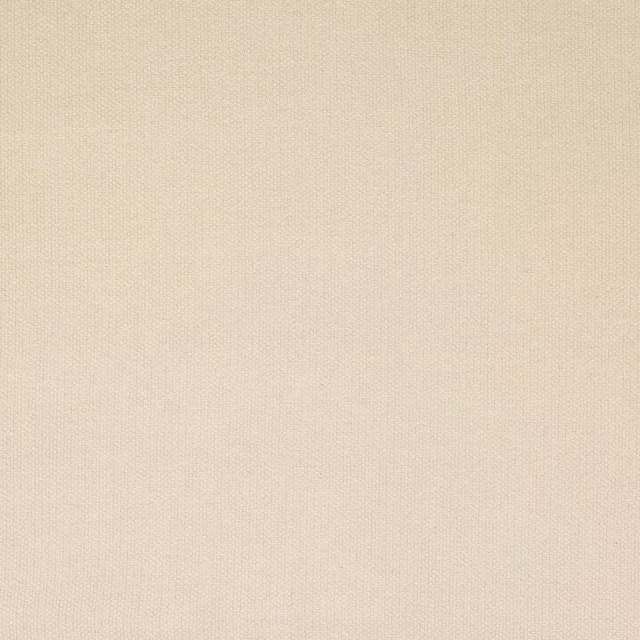 Close-up of a soft warm cream plain linen-blend fabric with fine texture