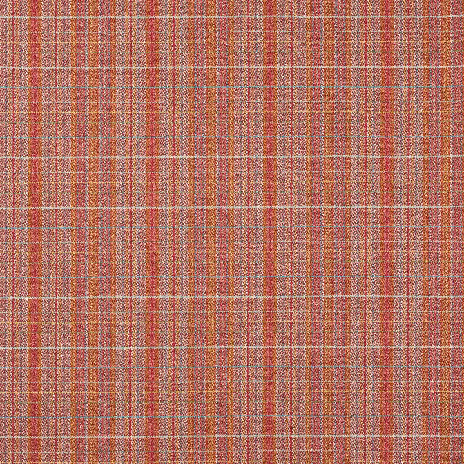 Warm rust-red checked fabric with fine herringbone texture and pale cross lines