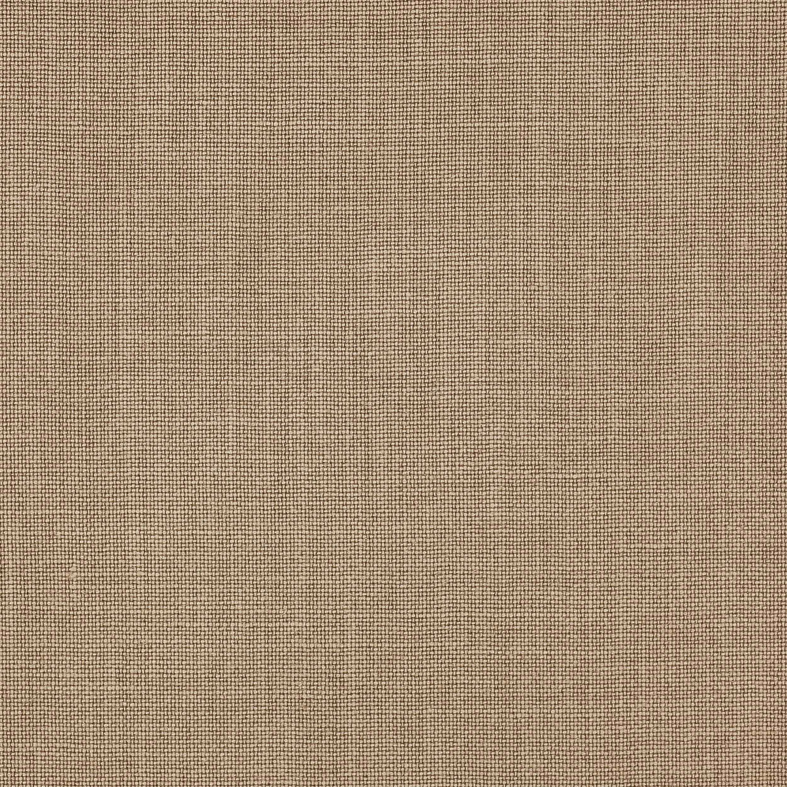 Warm sandy beige linen weave with fine natural texture and plain surface