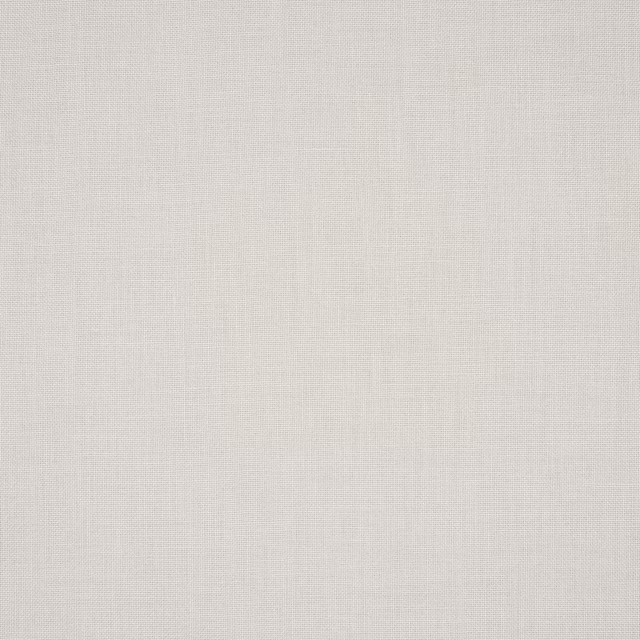 Soft chalk-white linen plain weave fabric with fine natural texture