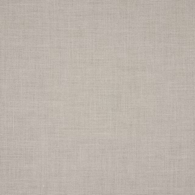 Pale greige plain-woven linen fabric swatch with fine natural texture
