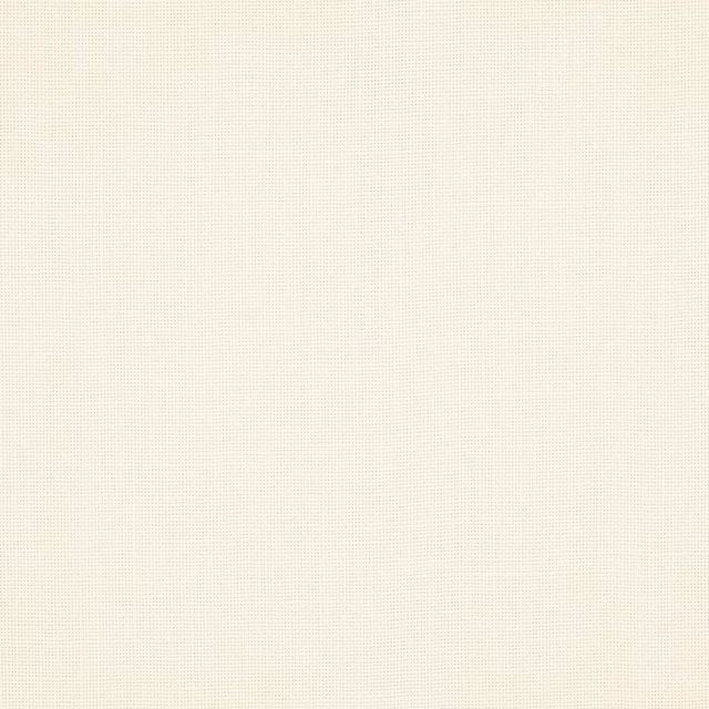 Ivory plain-woven linen fabric swatch with fine texture