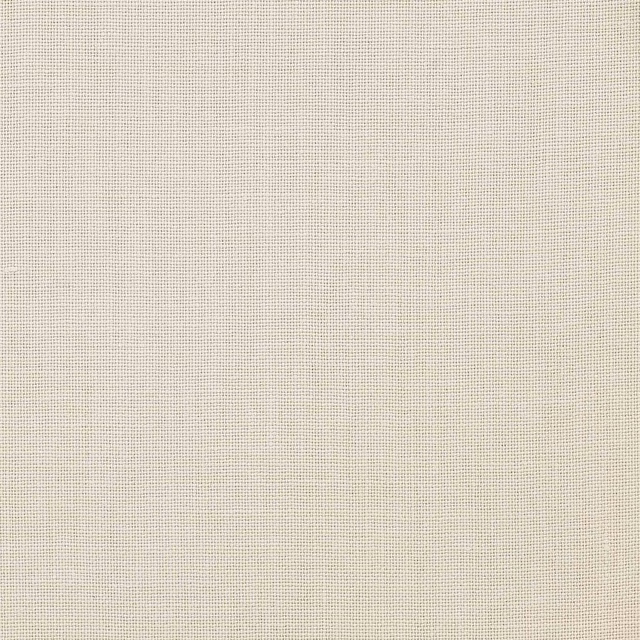 Pale warm cream linen swatch with fine plain weave and natural texture