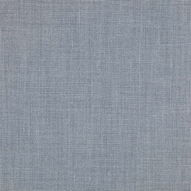 Close-up of soft slate blue linen with a fine even weave