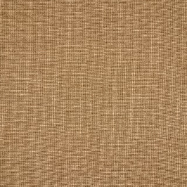 Close-up of warm ochre linen weave with a dry, natural texture