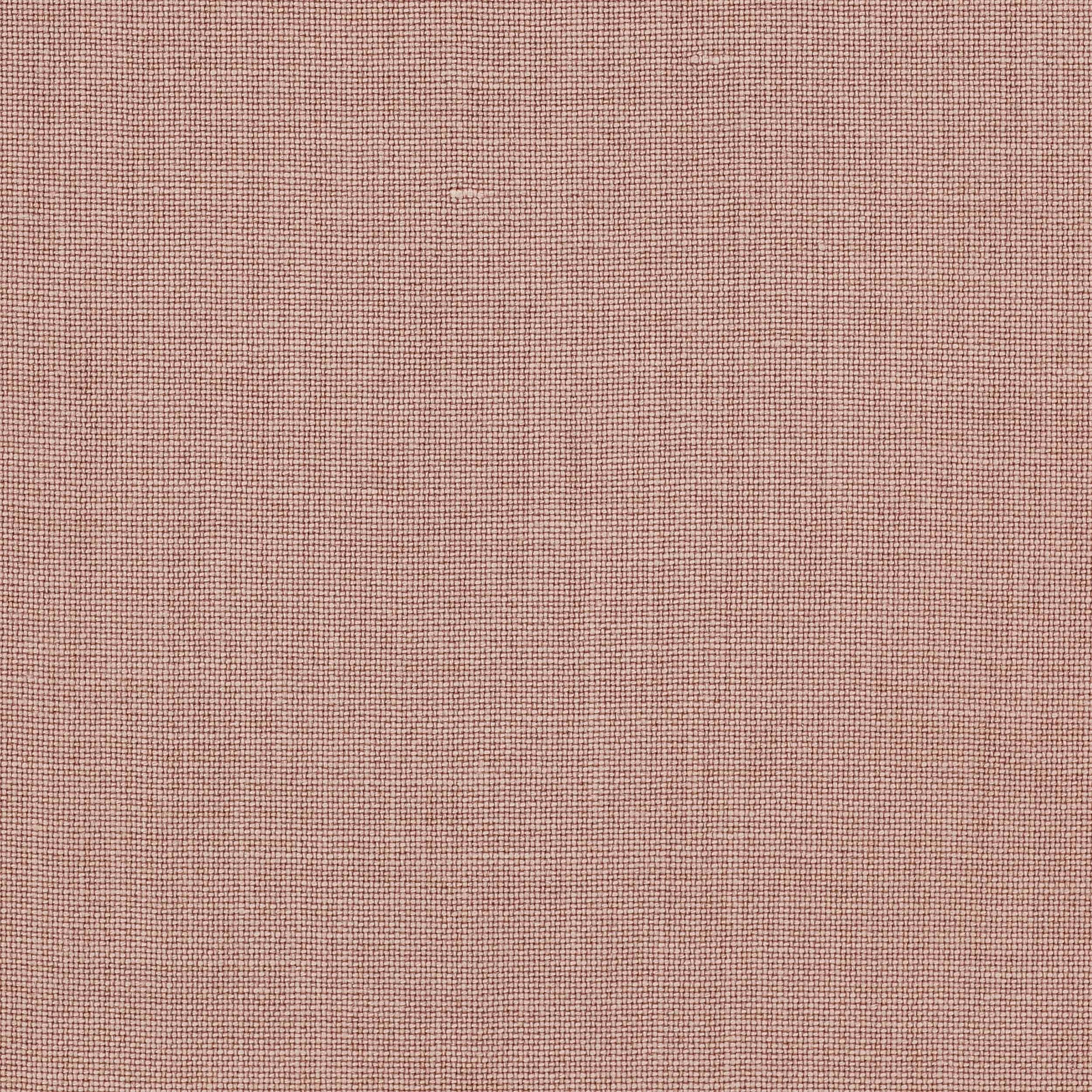 Dusty rose plain-woven linen swatch with fine textured weave