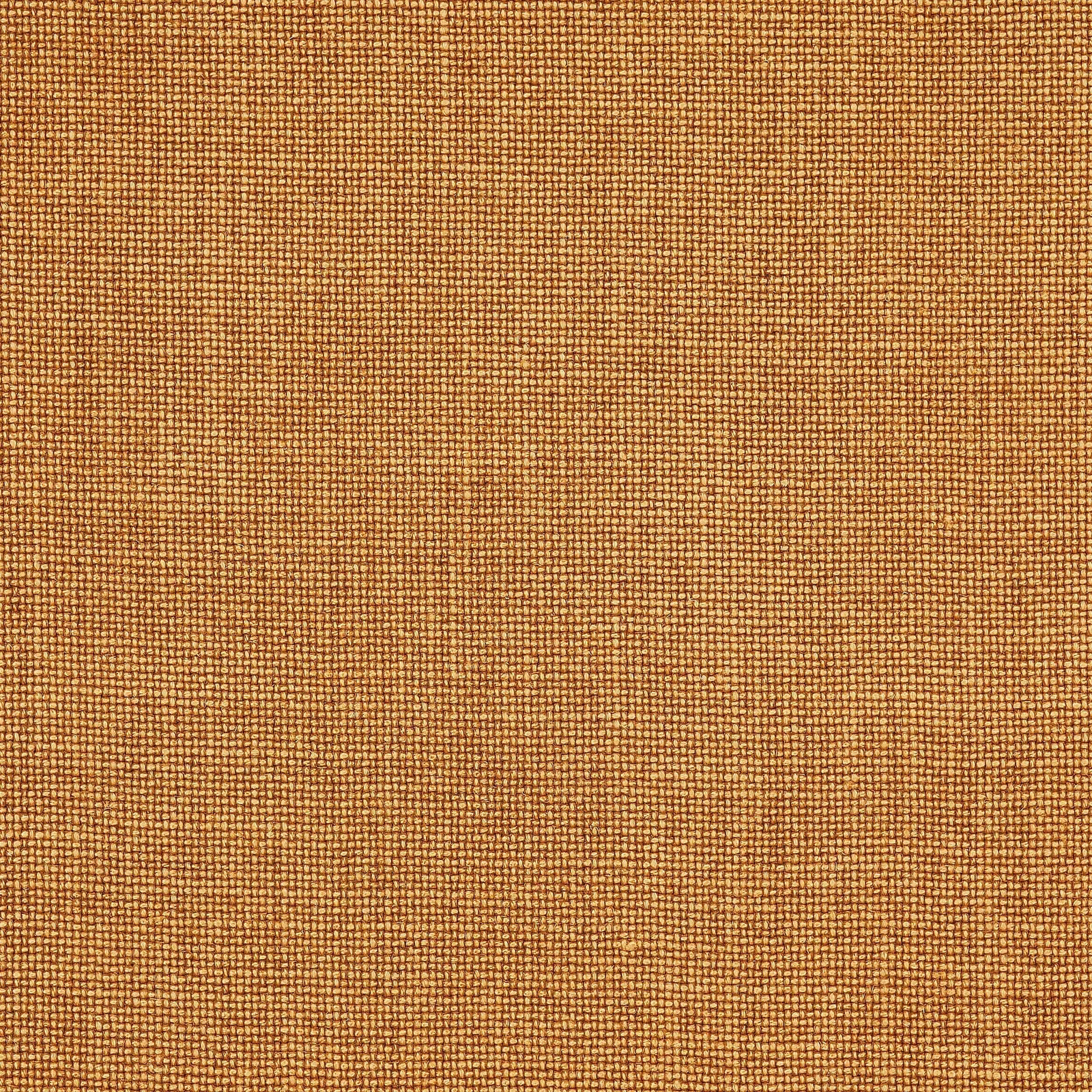 Close-up of warm saffron linen with fine plain weave texture