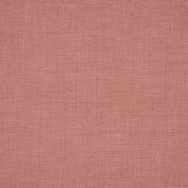Dusty salmon pink linen weave with a fine, natural texture