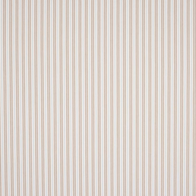 Fine vertical stripe fabric in soft stone, beige and pale grey tones