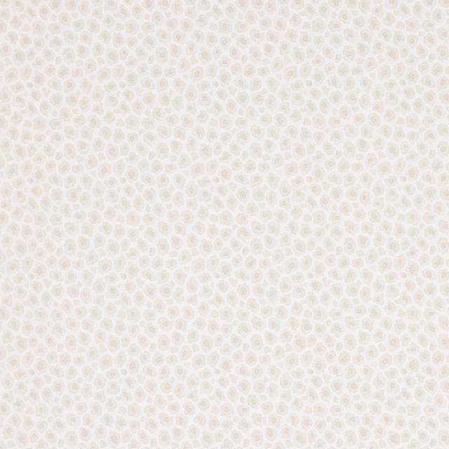 Ivory wallpaper with a dense small-scale beige rounded motif and soft tonal contrast
