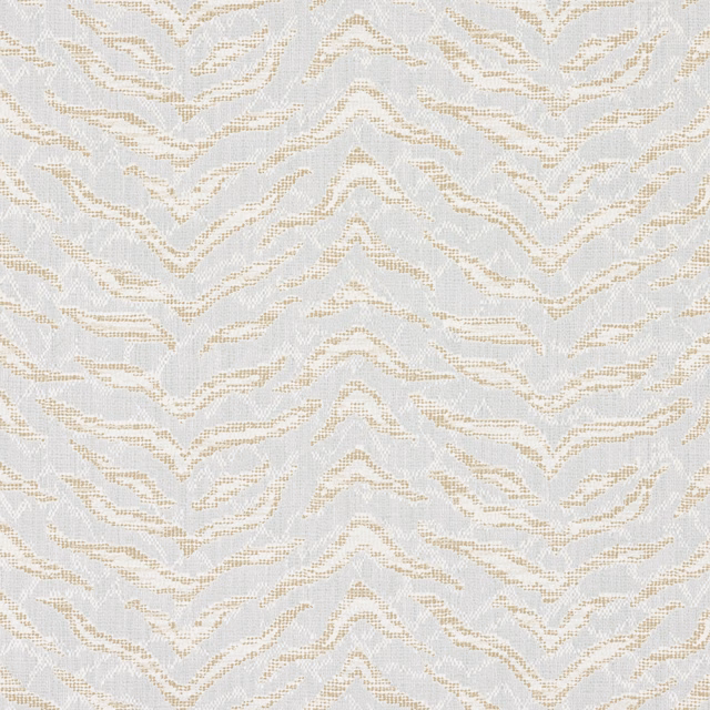 Pale blue wallpaper with oatmeal organic chevrons and fine linear surface texture