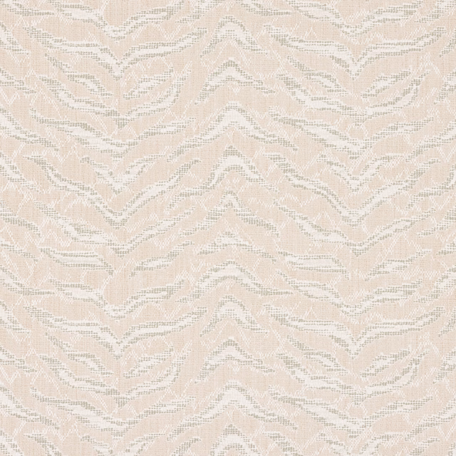 Pale blush wallpaper with broken ivory and greige chevron markings
