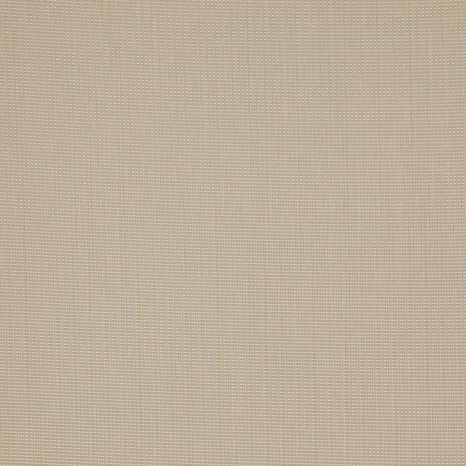 Close-up of soft birch beige woven fabric with a fine grid texture