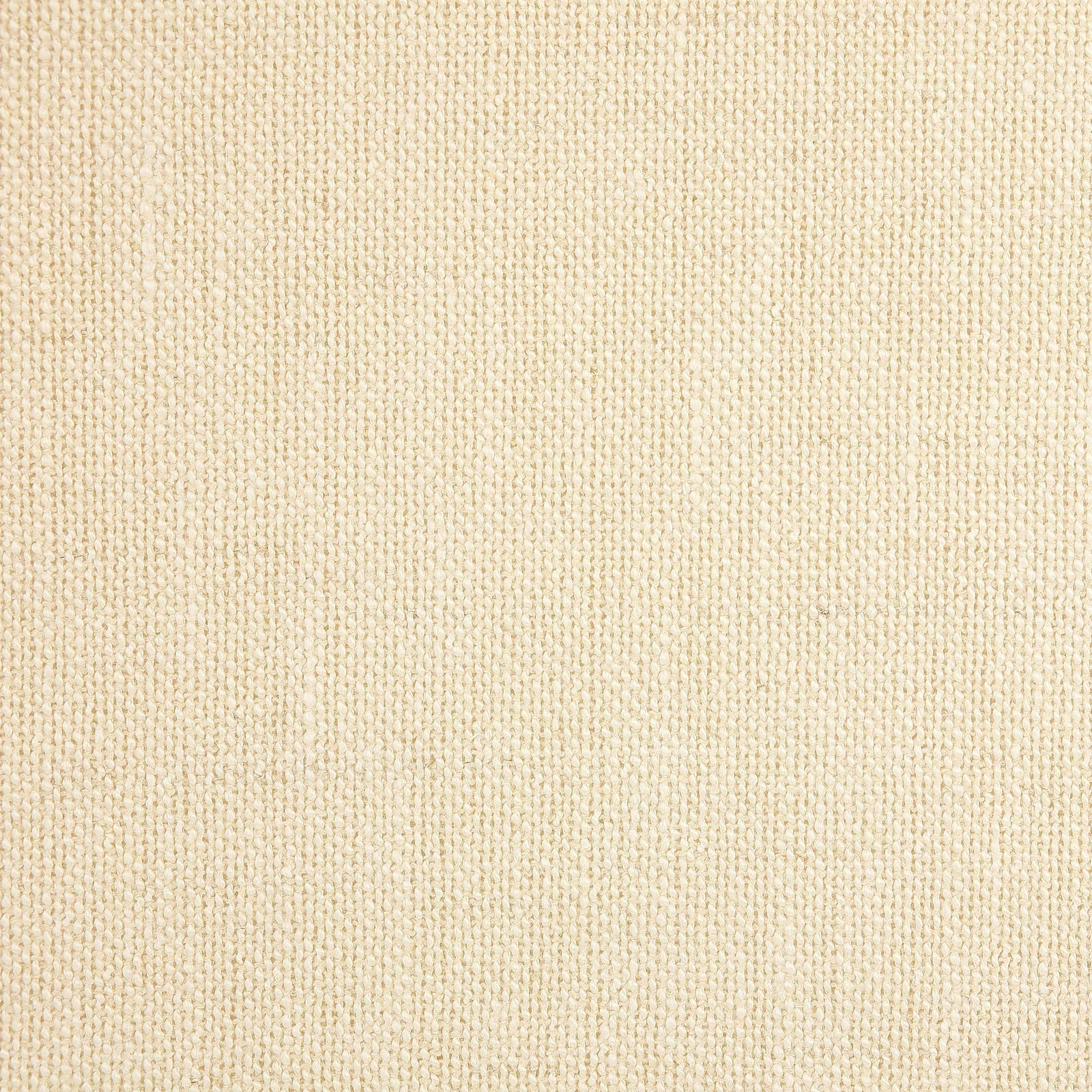 Close-up of warm pearl cream woven fabric with a fine, even texture