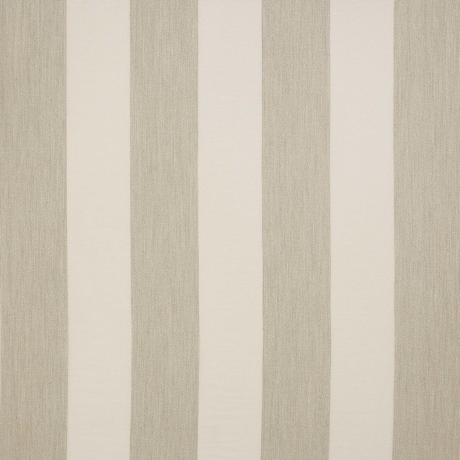 Pale birch and ivory vertical striped woven fabric with a softly textured finish
