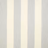 Wide vertical ice blue and cream striped woven fabric swatch
