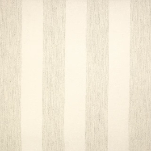 Cream pearl striped fabric with soft vertical texture and subtle sheen