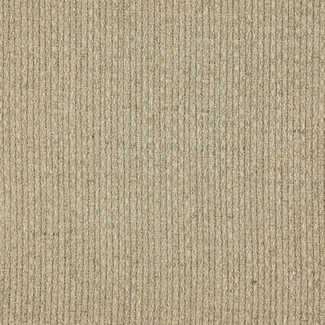 Close-up of warm birch beige woven fabric with a dry textured surface