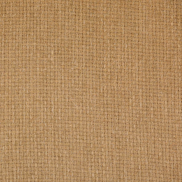 Warm honey-gold open weave fabric with a softly heathered texture