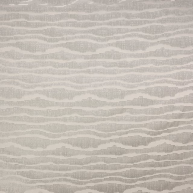 Swatch of layered horizontal bands in soft smoke grey and ivory