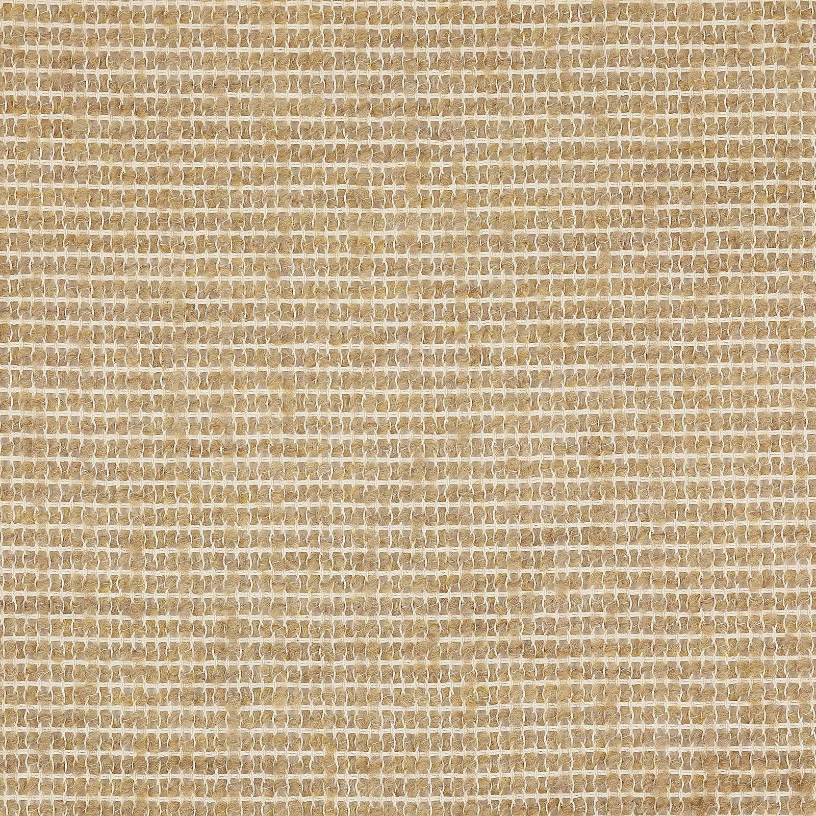 Warm sandy beige woven fabric swatch with a subtle open grid texture