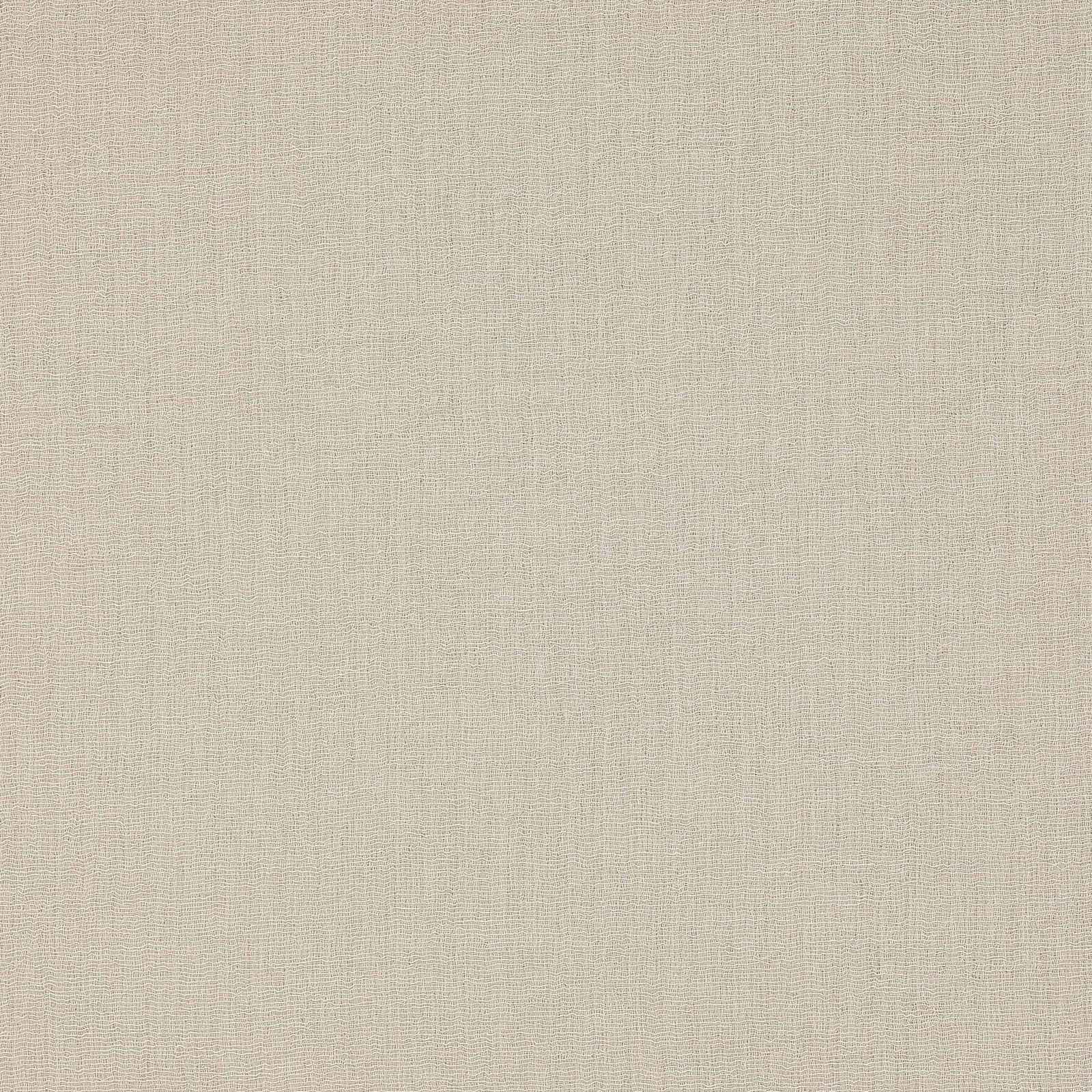 Close-up of pale birch cream plain woven fabric with a fine textured surface