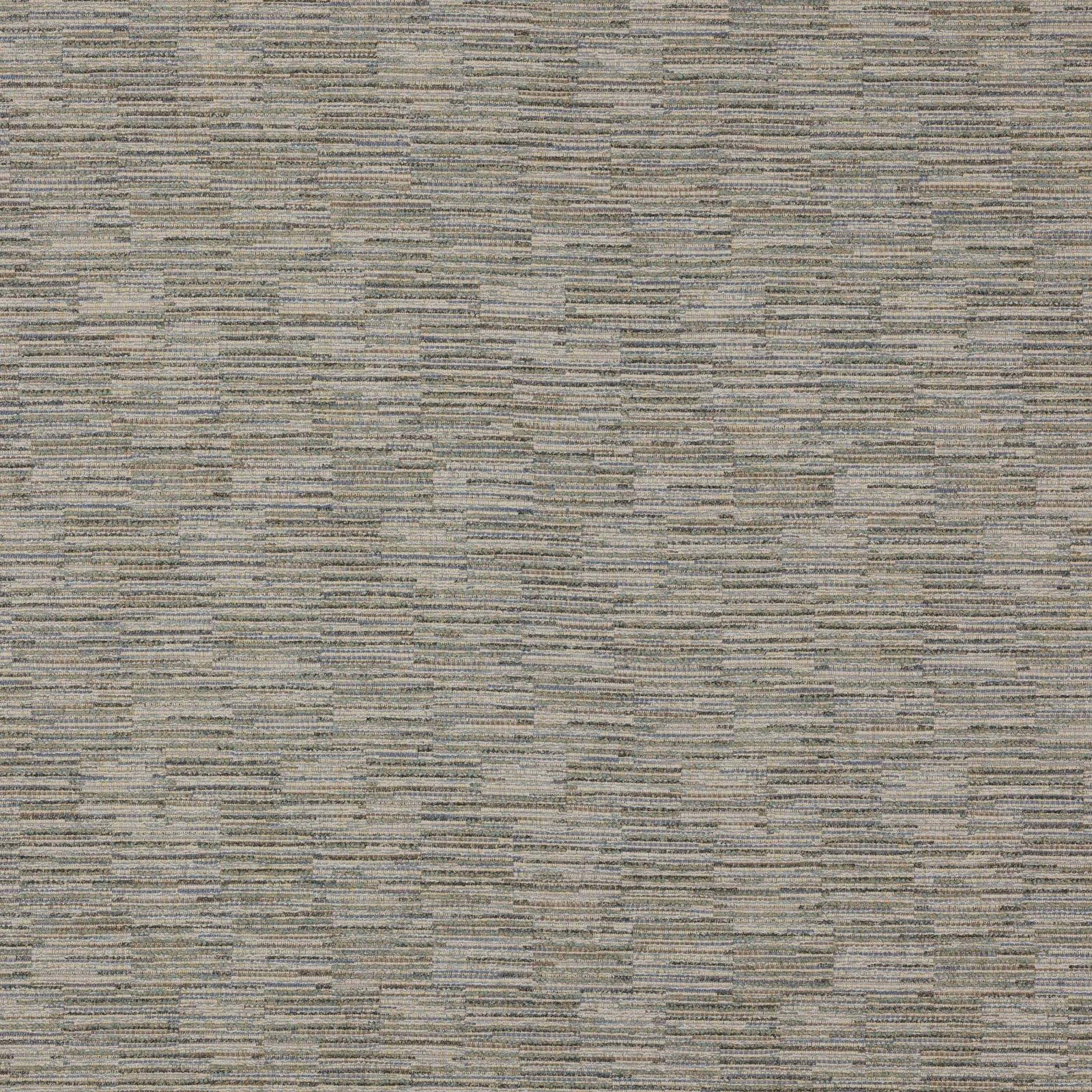 Close-up of Carbery Aqua woven fabric with fine horizontal striations in soft aqua grey