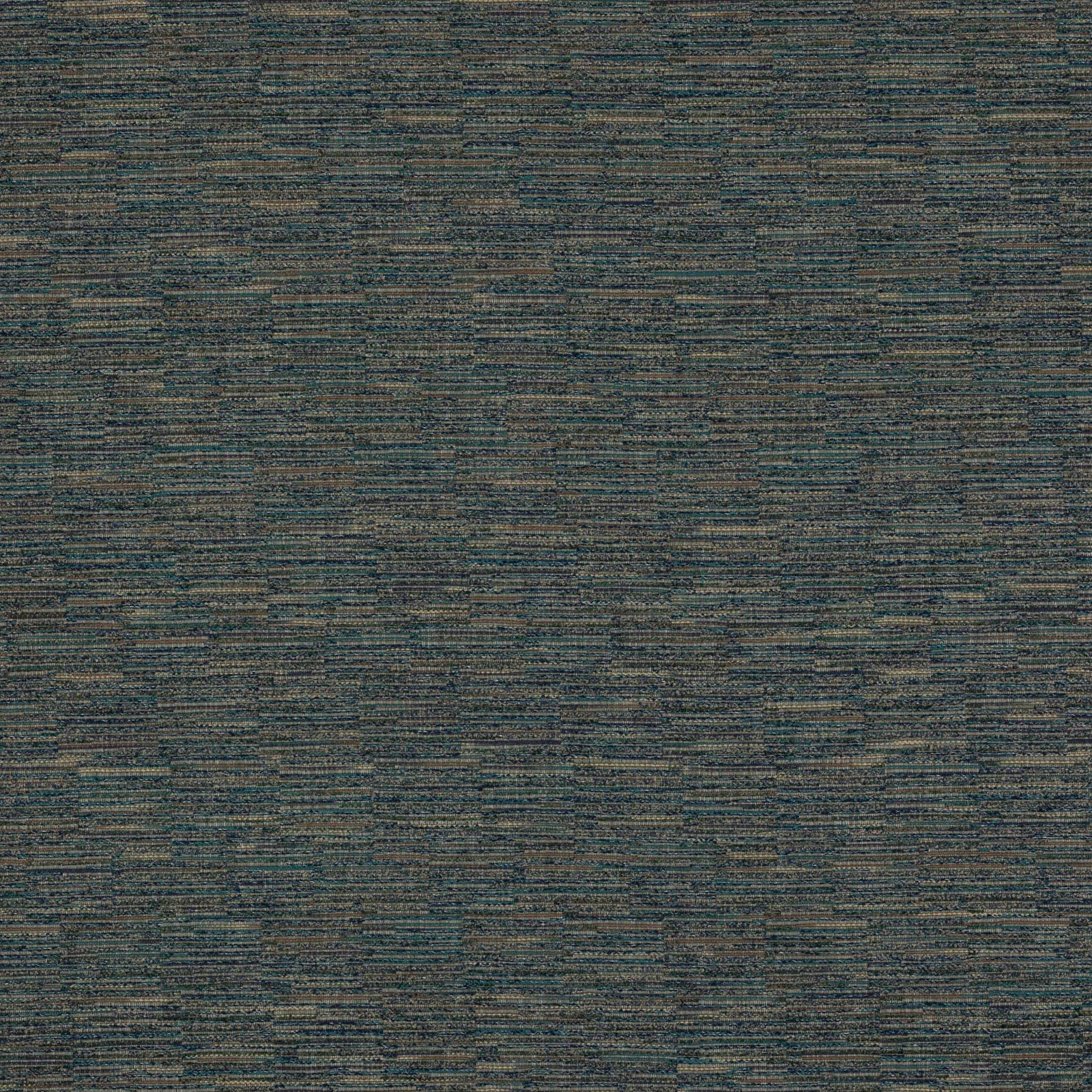 Close-up of muted blue-green woven fabric with fine horizontal slubbing