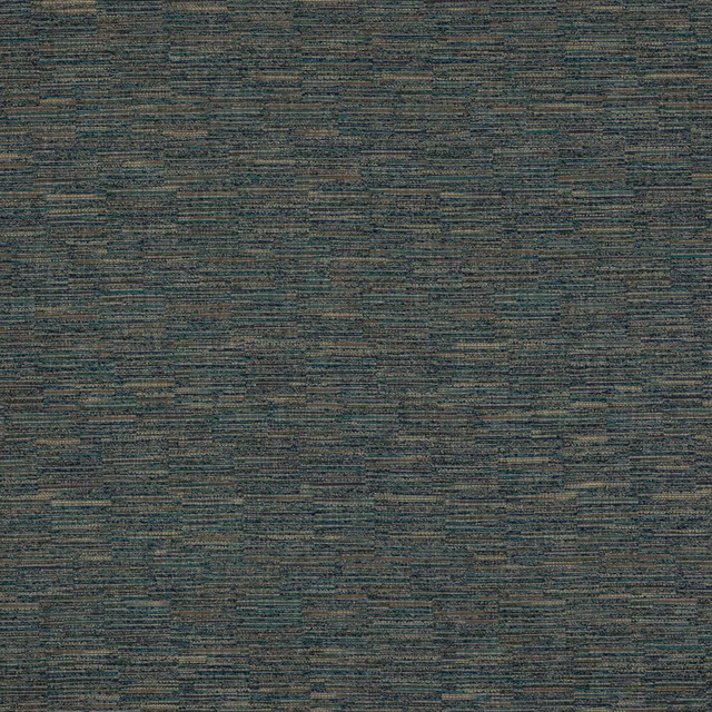Close-up of muted blue-green woven fabric with fine horizontal slubbing