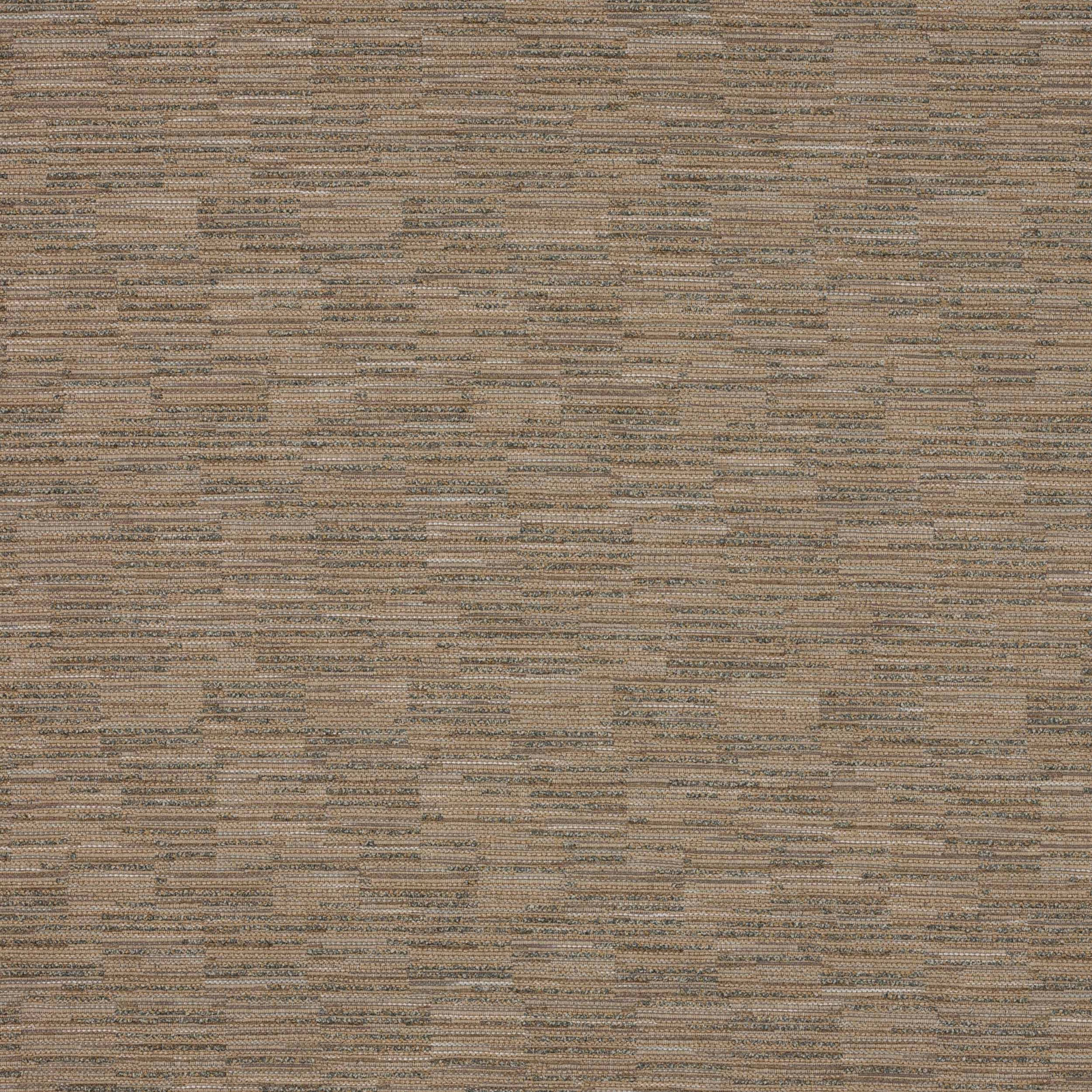 Close-up of warm sandy beige woven fabric with fine horizontal texture
