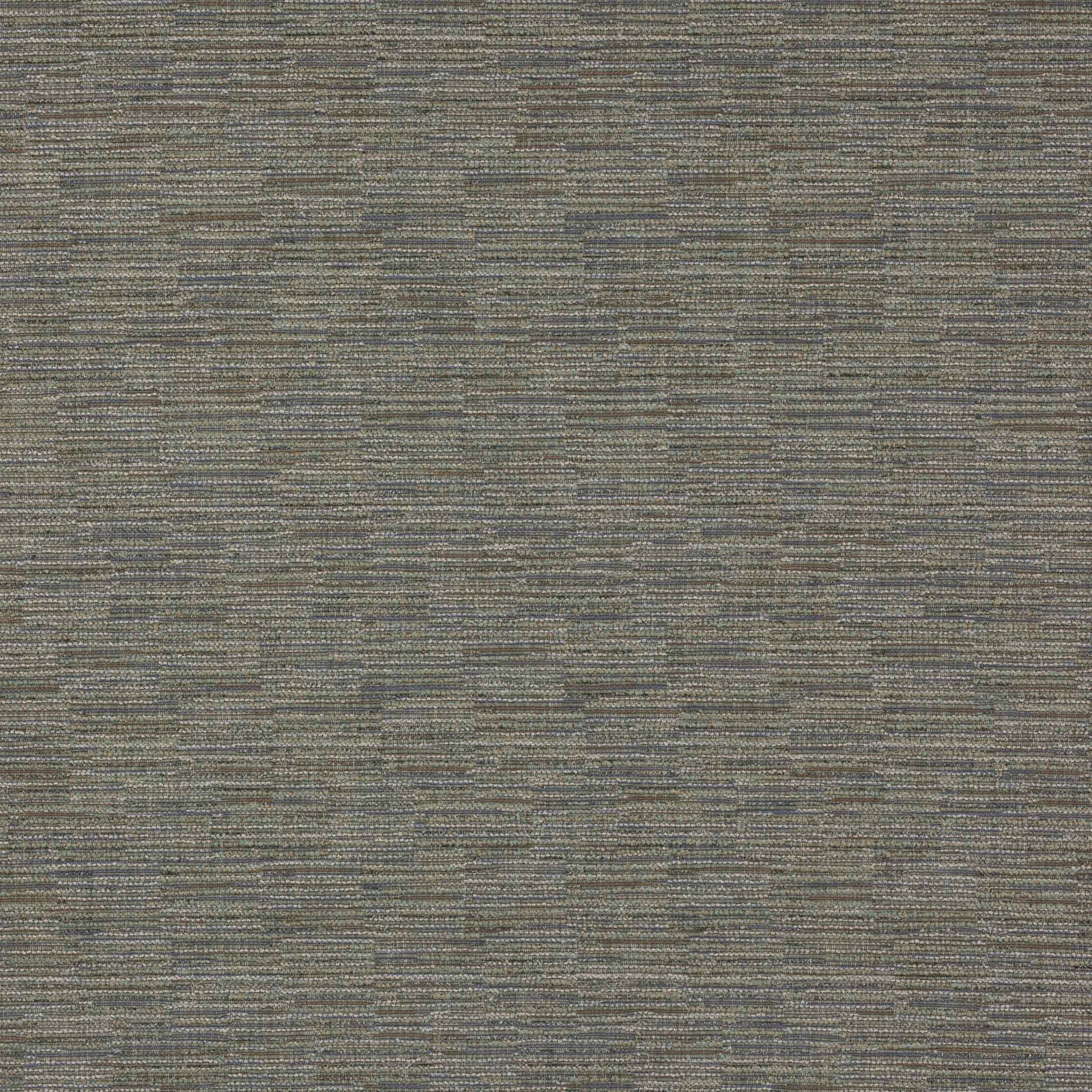 Close-up of slate grey textured fabric with fine horizontal striations and an olive cast