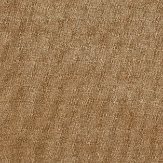 Warm biscuit-brown plain-woven fabric with a soft textured surface