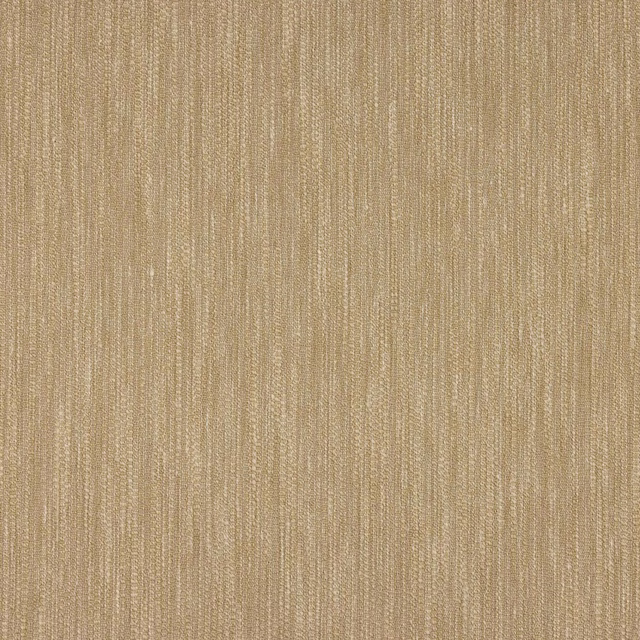 Warm beige textured fabric with fine vertical striations and a linen-like weave