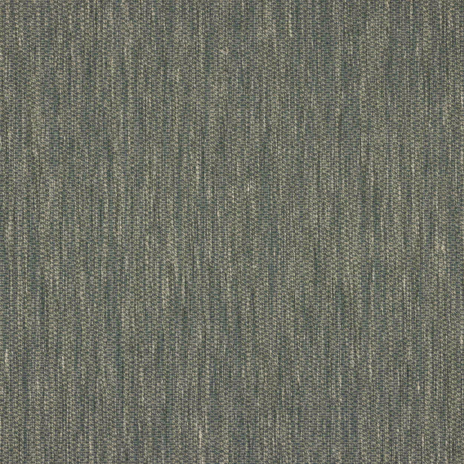 Close-up of a muted slate blue woven fabric with fine vertical striations