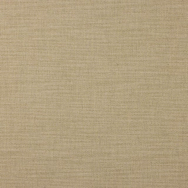 Close-up of a soft beige plain weave fabric with fine linen texture