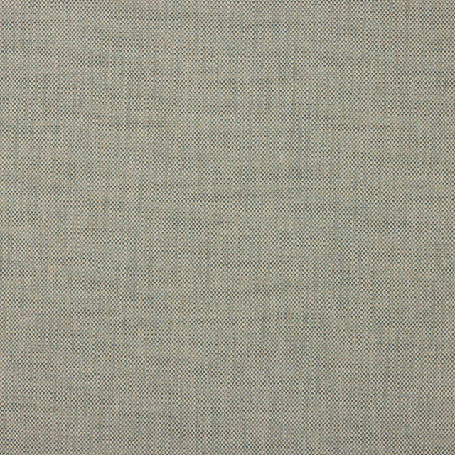 Close-up of a finely woven muted blue-grey fabric with tiny speckled texture